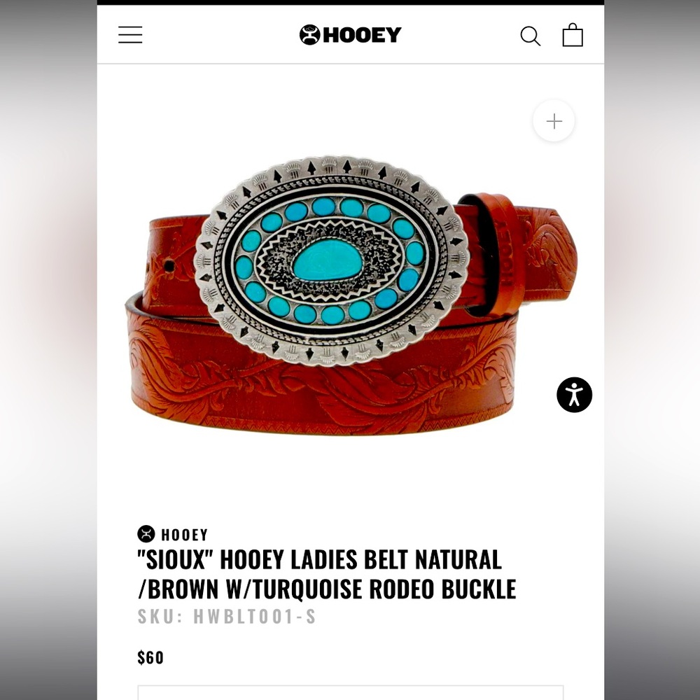 Hooey ladies belt 2XL